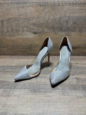 Steve Madden Elata Rhinestone Accent Stiletto Heels Women's Size 10